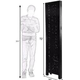 Wooden 4 Panel Partition - right_view