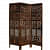 Wooden 3 Panel Partition/Divider - front_view