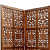 Wooden 3 Panel Partition/Divider - top_view