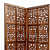 Wooden 4 Panel Partition/Divider - rear_view