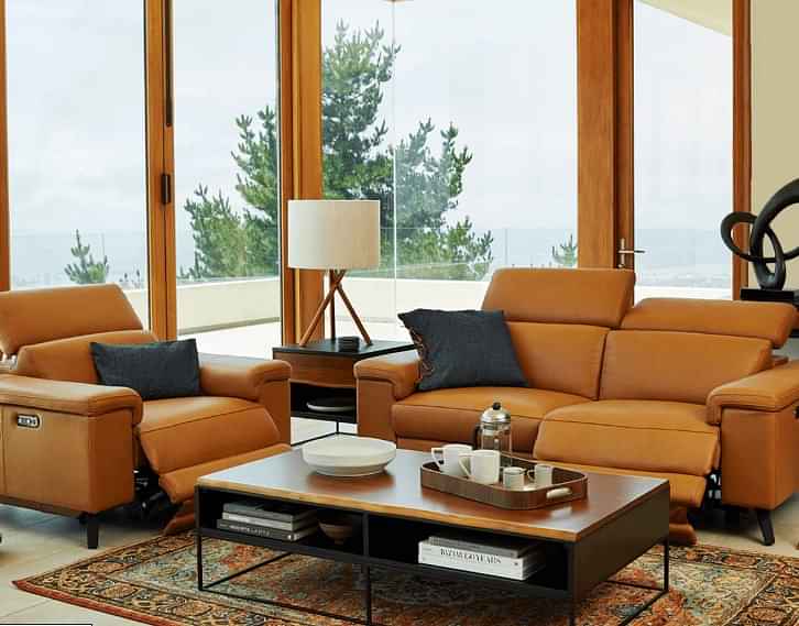 Recliner Leather Sofa Set (2+1) - photo