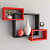 Wall Decoration Shelf Set of 3 (Red & Black) - front_view