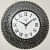 Dome Shaped Clock With Polished Glass(Black) - front_view