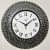 Dome Shaped Clock With Polished Glass(Black) - top_view