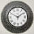 Dome Shaped Clock With Polished Glass(Black) - rear_view