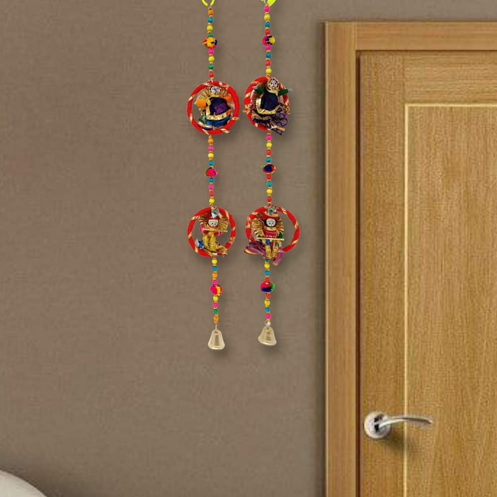 Handmade Radha-Krishna Decorative Lines - photo