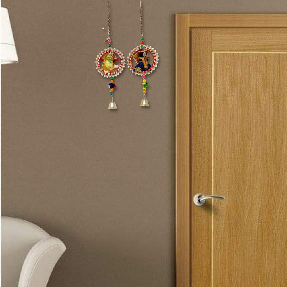 Fibre Made Radha-Krishna Decorative Lines - photo