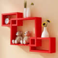 Intersecting Wall Shelves (Set of 3) - photo