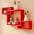 Intersecting Wall Shelves (Set of 3) - front_view