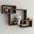 Brown Wooden Wall Decoration Shelf (Set of 3) - photo