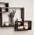 Brown Wooden Wall Decoration Shelf (Set of 3) - top_view