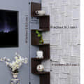Zig Zag Floating Display Rack with Finish 5 Tiers - rear_view