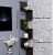 Zig Zag Floating Display Rack with Finish 5 Tiers - rear_view