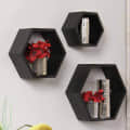 Annecy Floating Shelf In Hexagon Shape (Set of 3) - photo