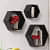 Annecy Floating Shelf In Hexagon Shape (Set of 3) - photo