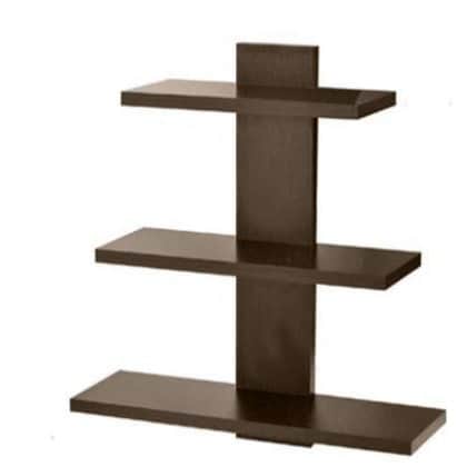 Sacramento Wooden Standing Wall shelf (Brown) - top_view