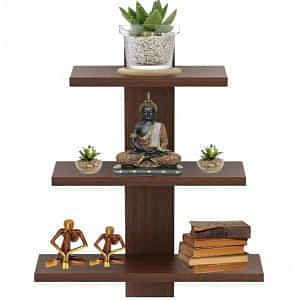 Tahoe Wooden Wall Shelves for Living Room - photo