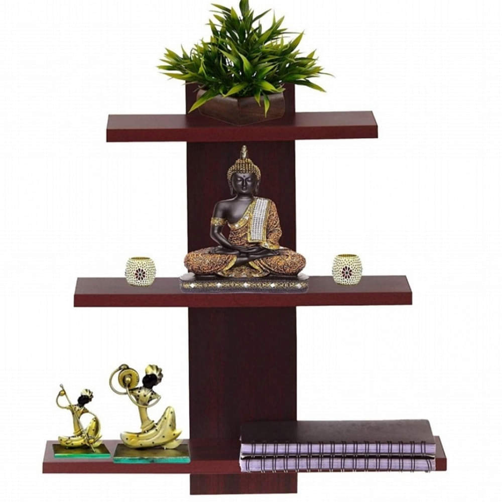 Tahoe Wooden Wall Shelf (Color - Walnut) - photo