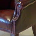 Chelsea Chesterfield Leather Chairs in Maroon - right_view