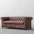 Classic Chesterfield Rolled Arms 2 Seater Sofa Set - front_view