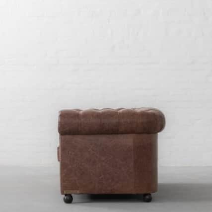 Classic Chesterfield Rolled Arms 2 Seater Sofa Set - top_view