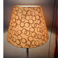 Printed Vintage Golden Lampshade - photo