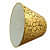 Printed Vintage Golden Lampshade - top_view