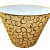 Printed Vintage Golden Lampshade - rear_view