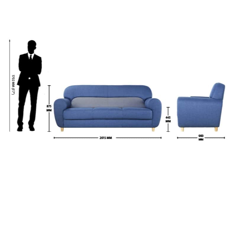 Hugo Cluster Long-Lasting Sofa - left_view