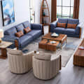 Daniel Five Seater Leatherette Sofa Set - photo