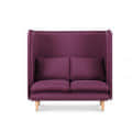 Bielefeld 2 Seater Loveseat Purple Sofa - front_view