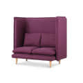 Bielefeld 2 Seater Loveseat Purple Sofa - top_view