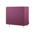 Bielefeld 2 Seater Loveseat Purple Sofa - right_view