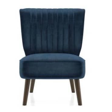 Glove Accent Chair In Royal Blue