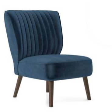 Glove Accent Chair In Royal Blue