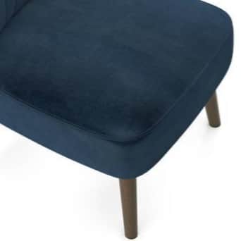 Glove Accent Chair In Royal Blue - right_view