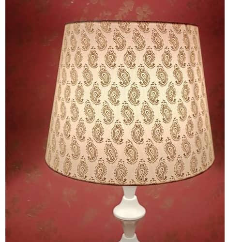 Printed Taper Lampshade(Golden Butti)