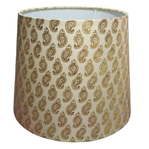 Printed Taper Lampshade(Golden Butti)
