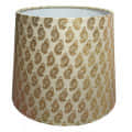 Printed Taper Lampshade(Golden Butti) - front_view