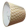 Printed Taper Lampshade(Golden Butti) - top_view