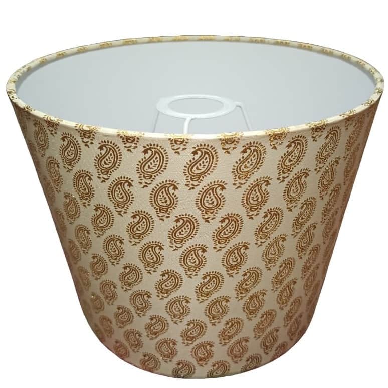 Printed Taper Lampshade(Golden Butti) - rear_view
