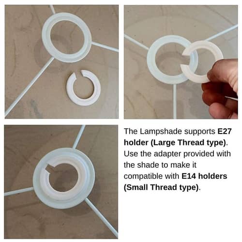 Printed Taper Lampshade(Golden Butti)