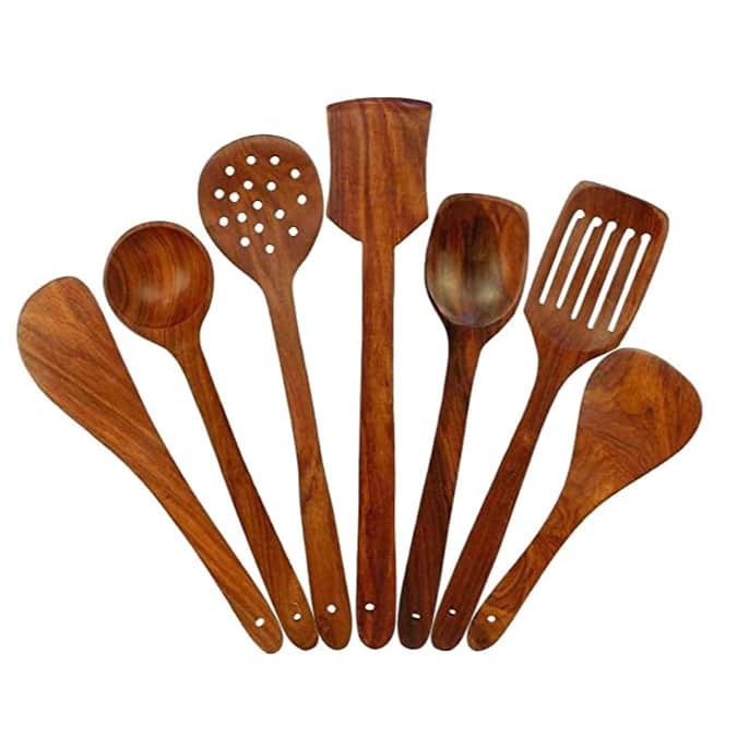 Kitchen Cooking Spatula Non Stick Serving Set of 7 - front_view