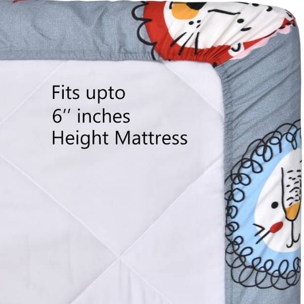 Single Fitted Bedsheet(Grey)