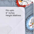 Single Fitted Bedsheet(Grey) - bottom_view