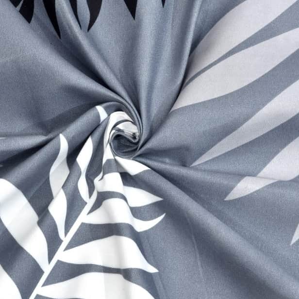 Grey Colour Single Fitted Bedsheet - rear_view