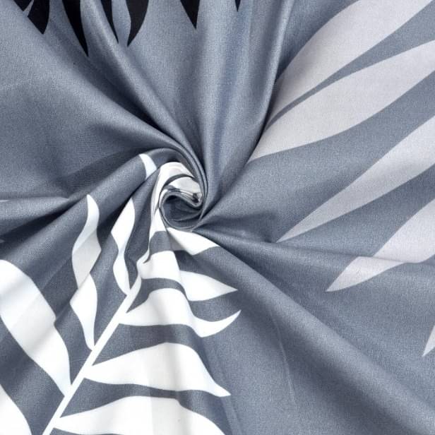 Grey Colour Single Fitted Bedsheet