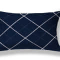 Single Fitted Bedsheet(Blue) - top_view