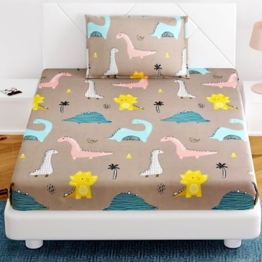 Single Bedsheet(Brown) - photo