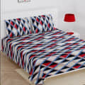 Double Bedsheet in Check Design(Multi Colour) - photo